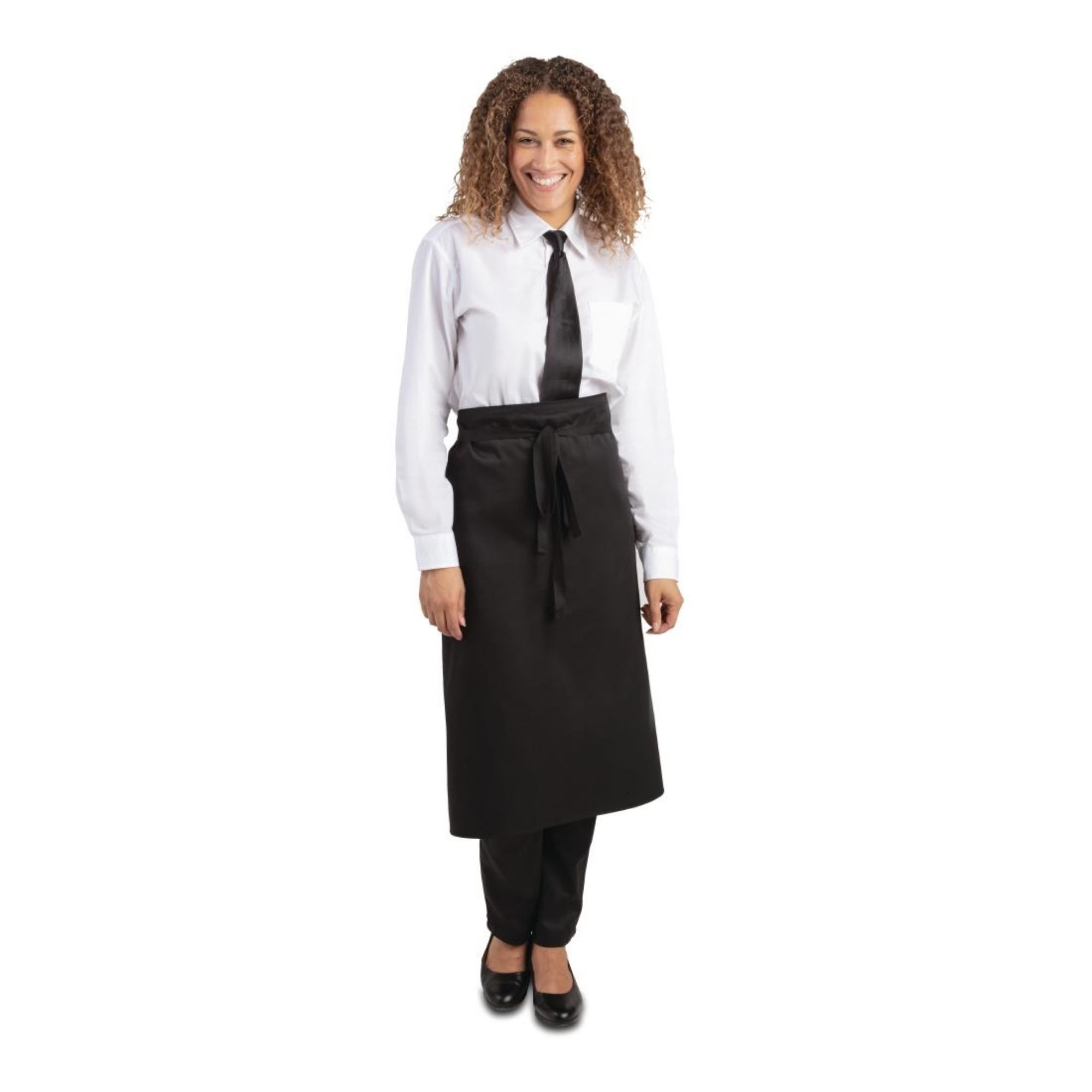 Picture of Whites Regular Waist Apron Black