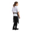 Picture of Whites Bib Apron Butchers Stripe Black - A935