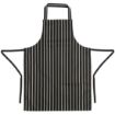 Picture of Whites Bib Apron Butchers Stripe Black - A935