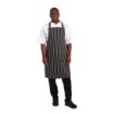 Picture of Whites Bib Apron Butchers Stripe Black - A935