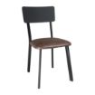 Picture of Bolero Metal & PU Side Chairs Vintage Mocha (Pack 4) - DR301