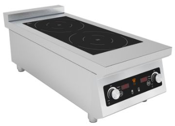 Picture of Chefsrange BE70IH2-5 70 Line Counter Top 2 Ring Induction Hob - 2 X 5Kw Power