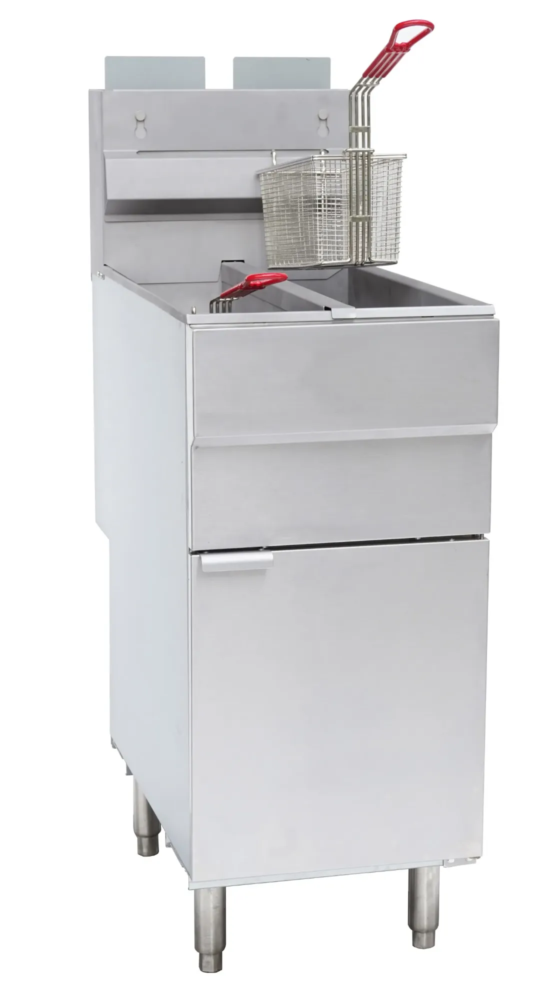Picture of Chefsrange GF120T - 10+10 Ltr Slimline Twin Tank Gas Fryer (4 Burner) - GF120T