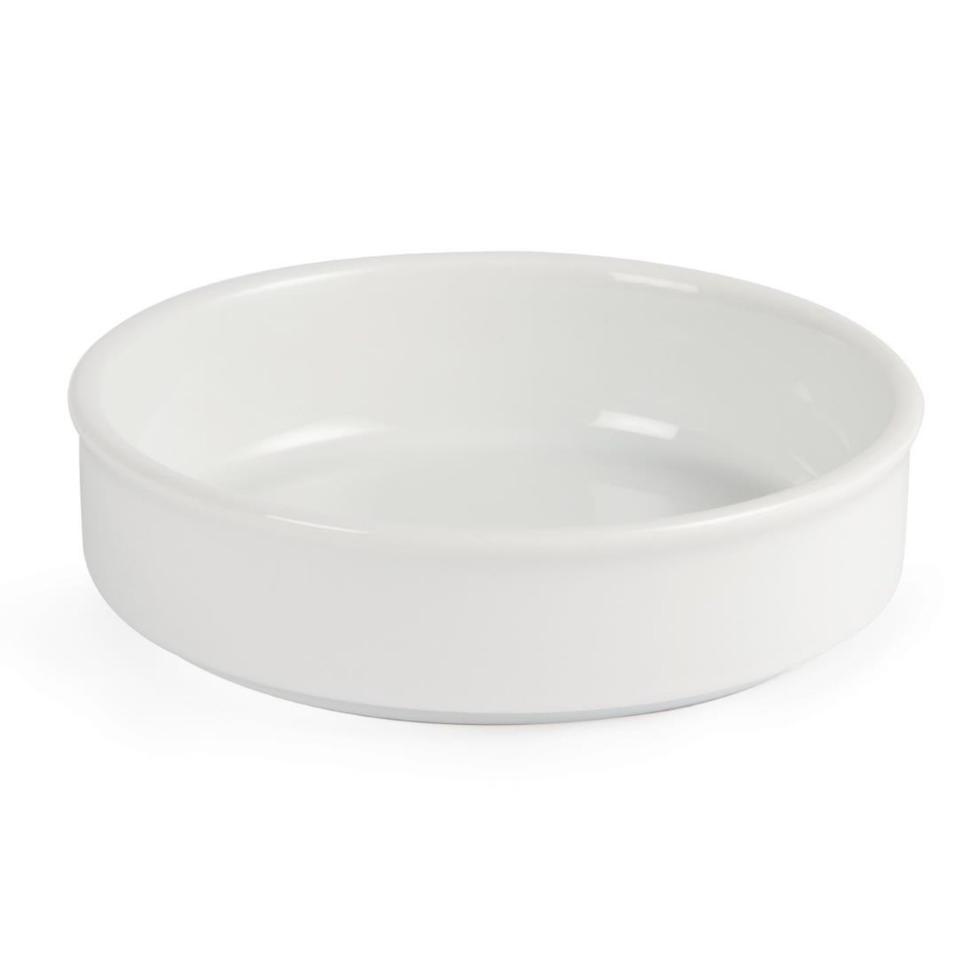 Picture of Olympia Mediterranean Stackable Dishes White 134mm (Pack of 6)