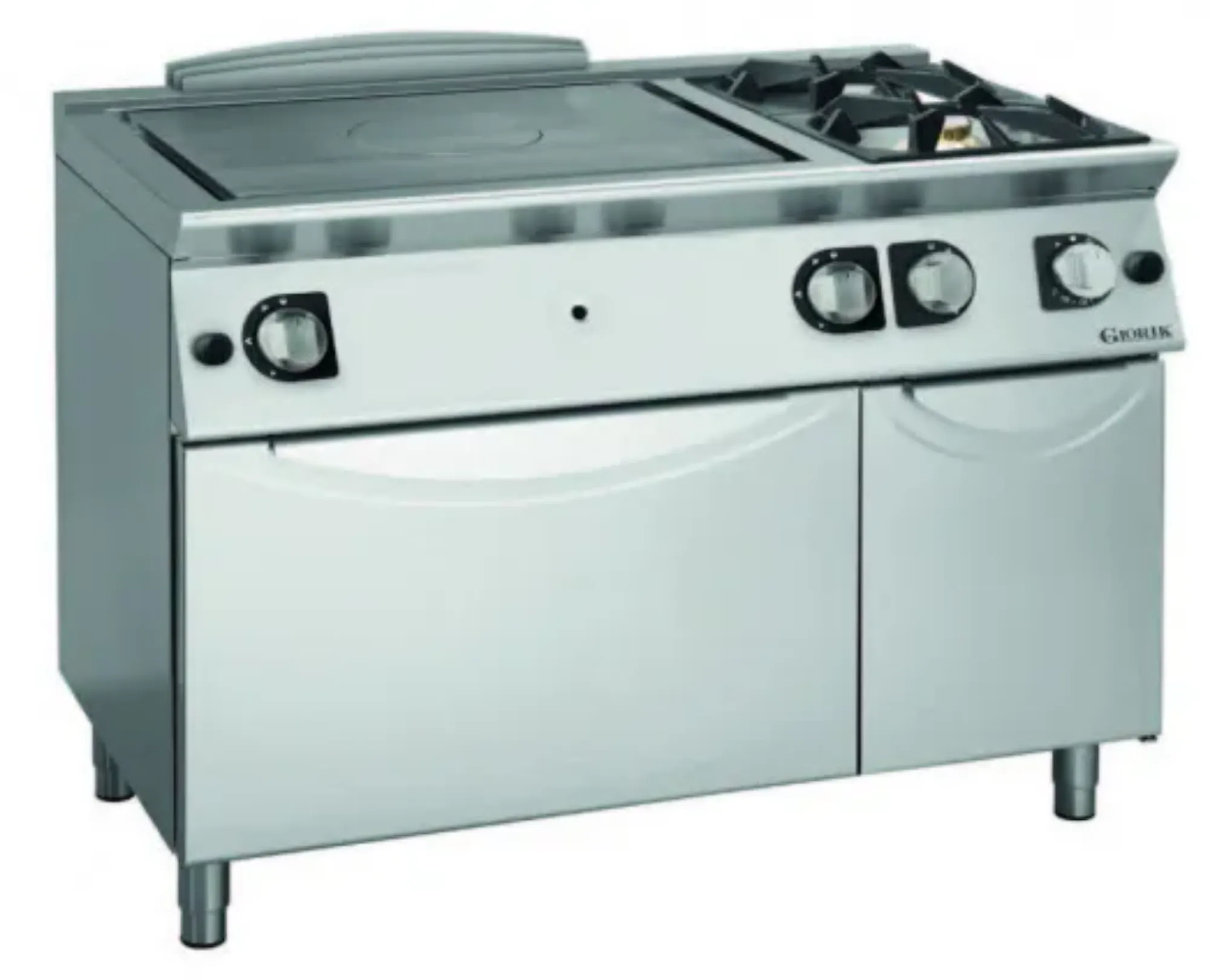 Picture of Giorik TG76FTR Medium Duty Gas Solid Top Range + 2 Open Burners - TG76FTR