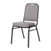 Picture of Bolero Square Back Banquet Chairs Black & Grey (Pack of 4) - DA602