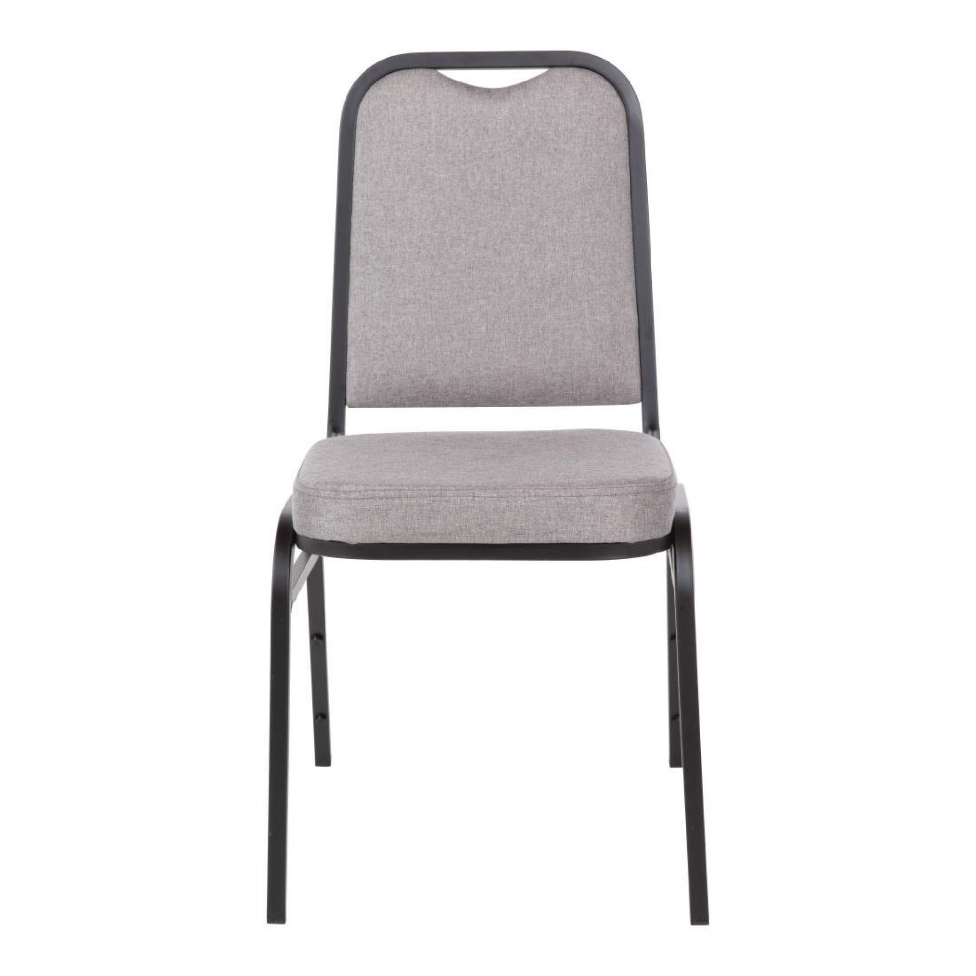 Picture of Bolero Square Back Banquet Chairs Black & Grey (Pack of 4)