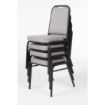 Picture of Bolero Square Back Banquet Chairs Black & Grey (Pack of 4) - DA602