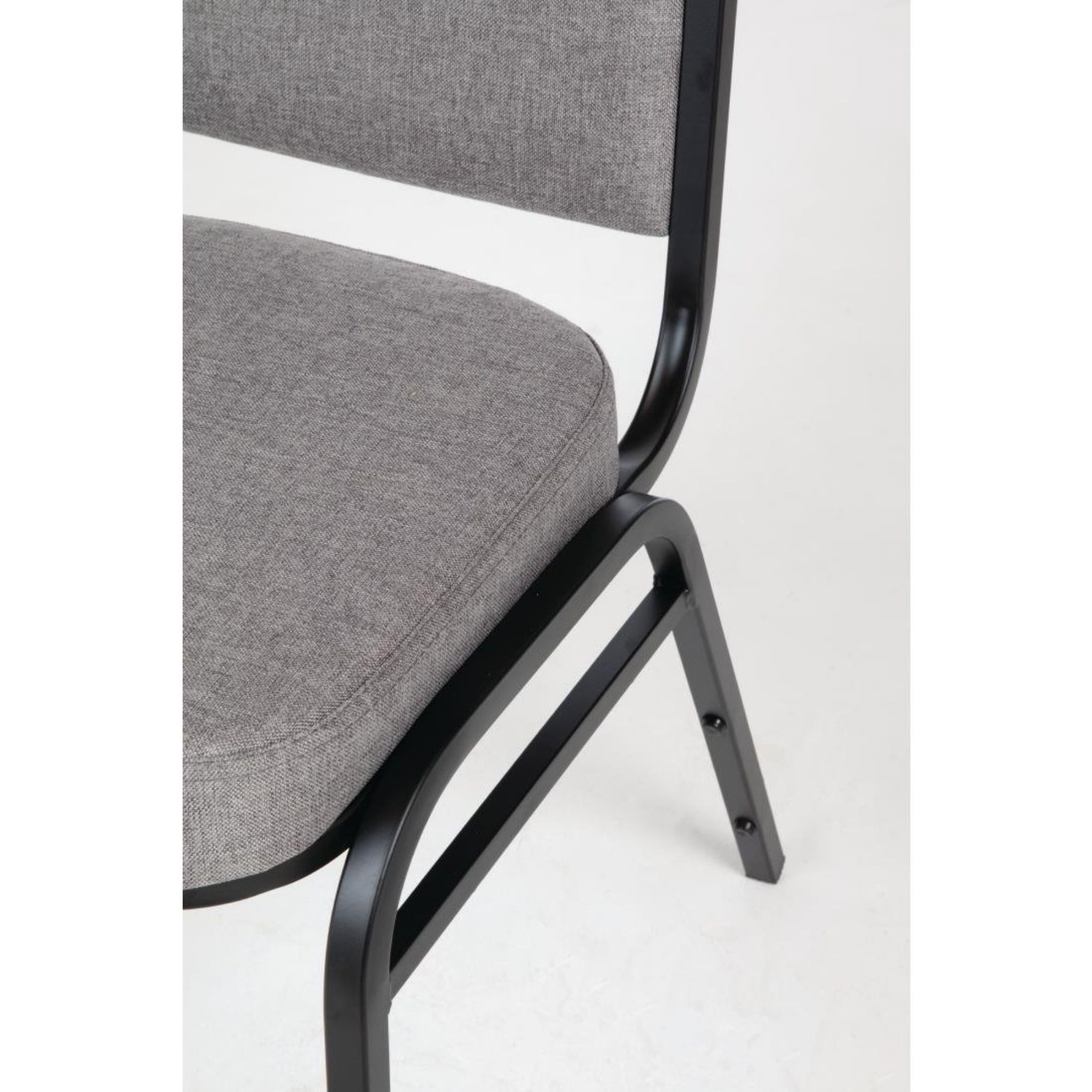 Picture of Bolero Square Back Banquet Chairs Black & Grey (Pack of 4)