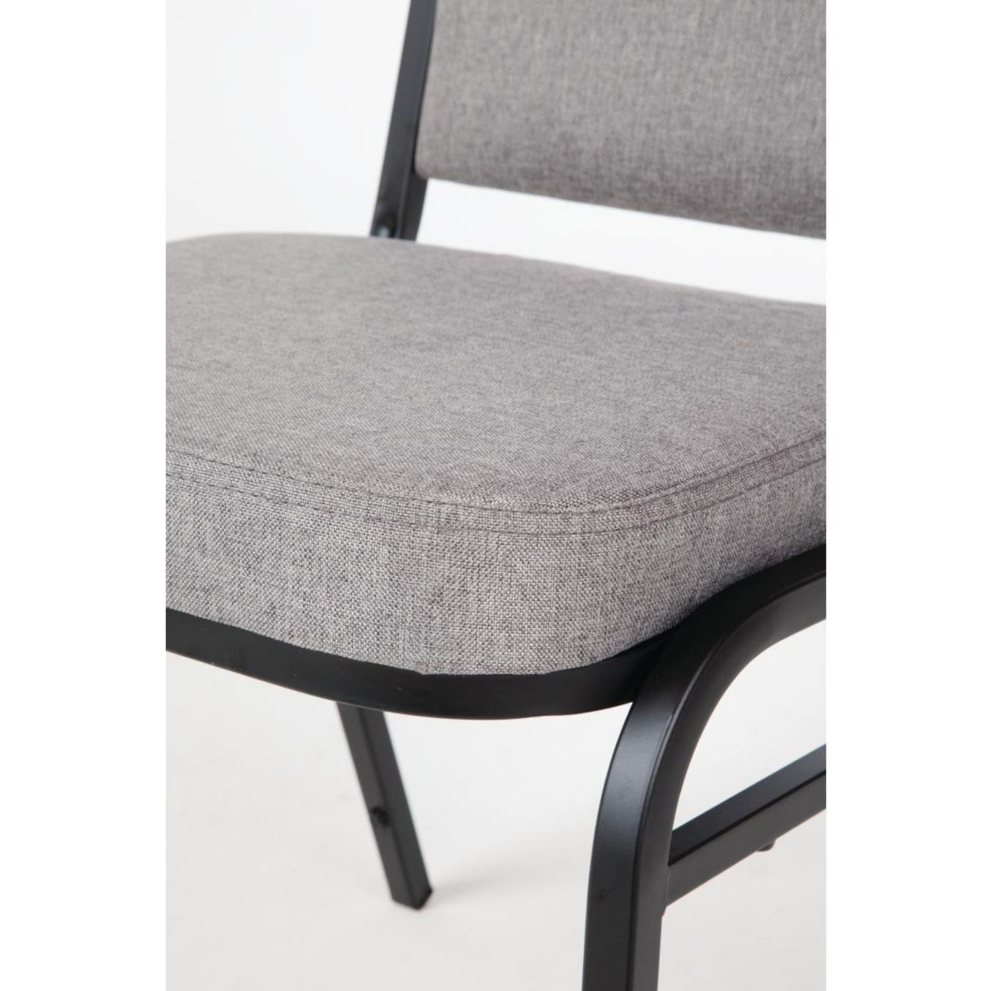 Picture of Bolero Square Back Banquet Chairs Black & Grey (Pack of 4)