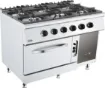 Picture of CombiSteel Base 700 Gas STOVE 6 BU WITH Gas OVEN - 7178.0420