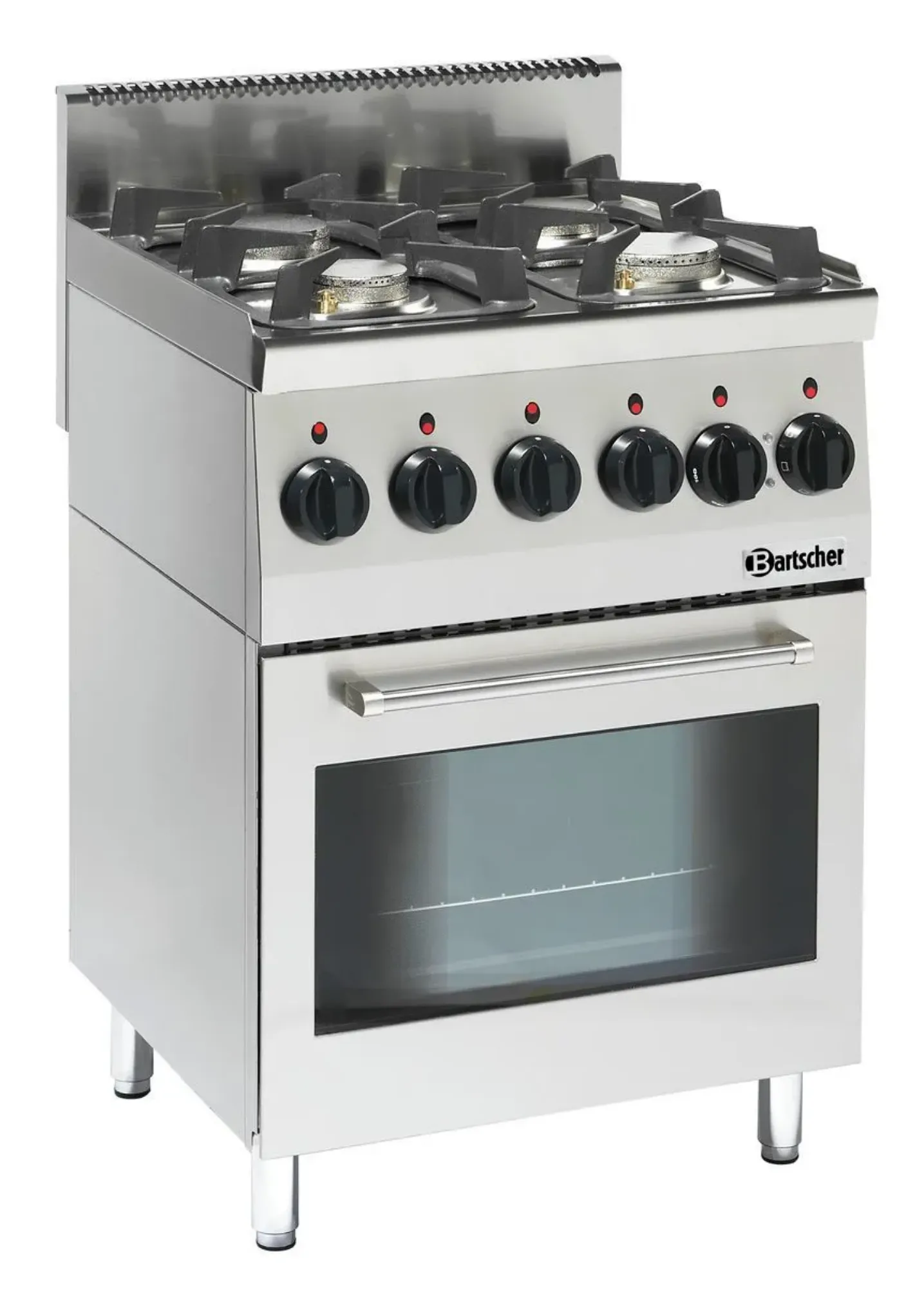 Picture of Bartscher Gas stove 600, W600, 4BR, elO Freestanding - 1315563