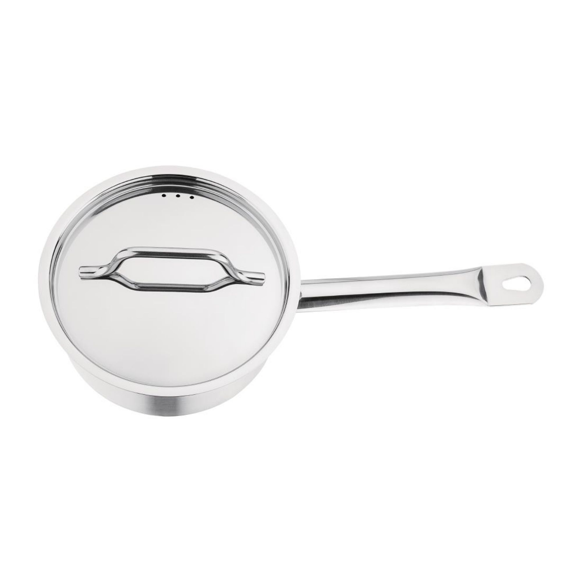 Picture of Nisbets Essentials Stainless Steel Saucepan With Lid 20cm