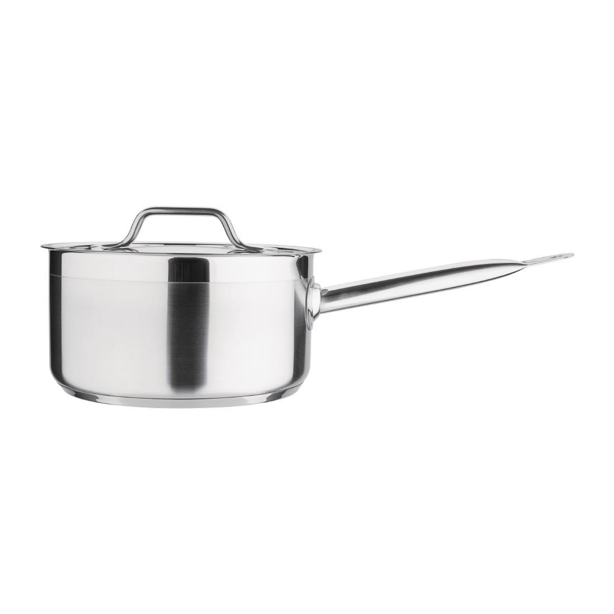 Picture of Nisbets Essentials Stainless Steel Saucepan With Lid 20cm