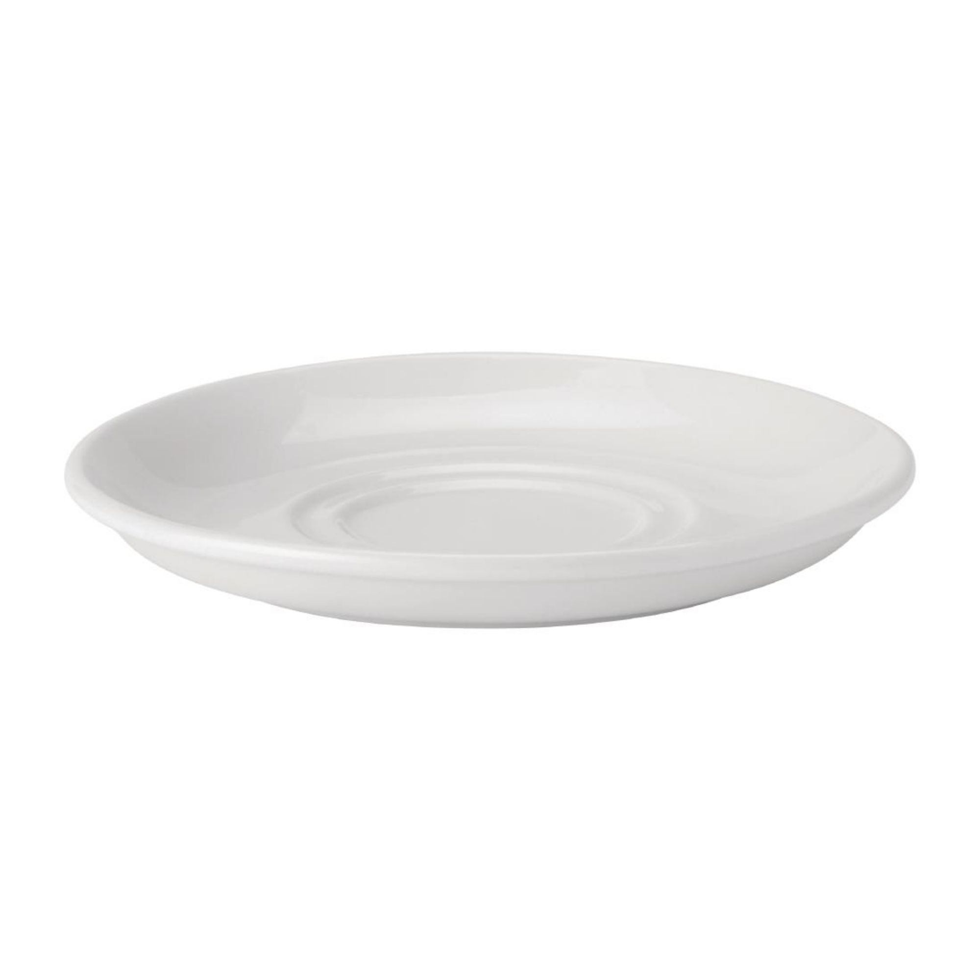 Picture of Utopia Pure White Double Well Saucers 150mm (Pack of 24) - DY334