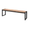 Picture of Bolero Acacia Wood and Steel Industrial Benches 1600mm (Pack of 2) - DS158