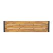 Picture of Bolero Acacia Wood and Steel Industrial Benches 1600mm (Pack of 2) - DS158