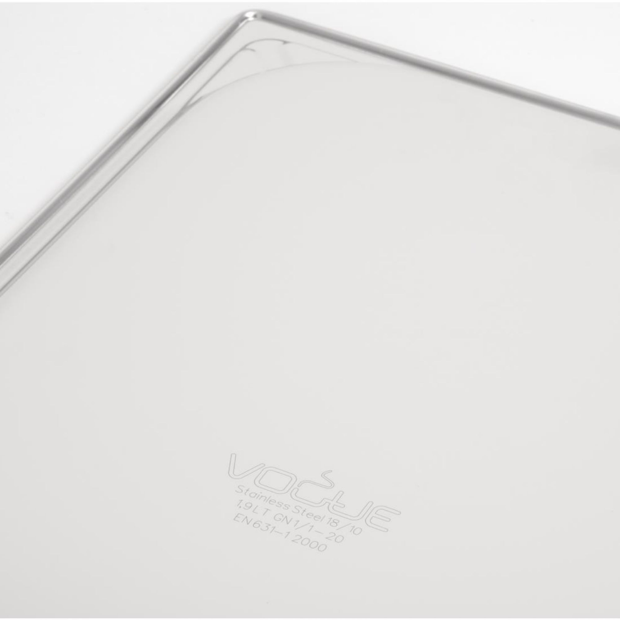 Picture of Vogue Heavy Duty Stainless Steel 1/1 Gastronorm Tray 20mm