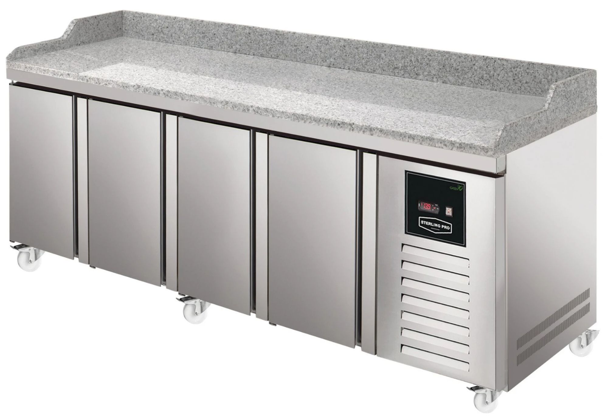 Picture of Sterling Pro Green SPI-7-225-40-GR 4 Door Granite Fridge Counter, 615 Litres - SPI-7-225-40-GR