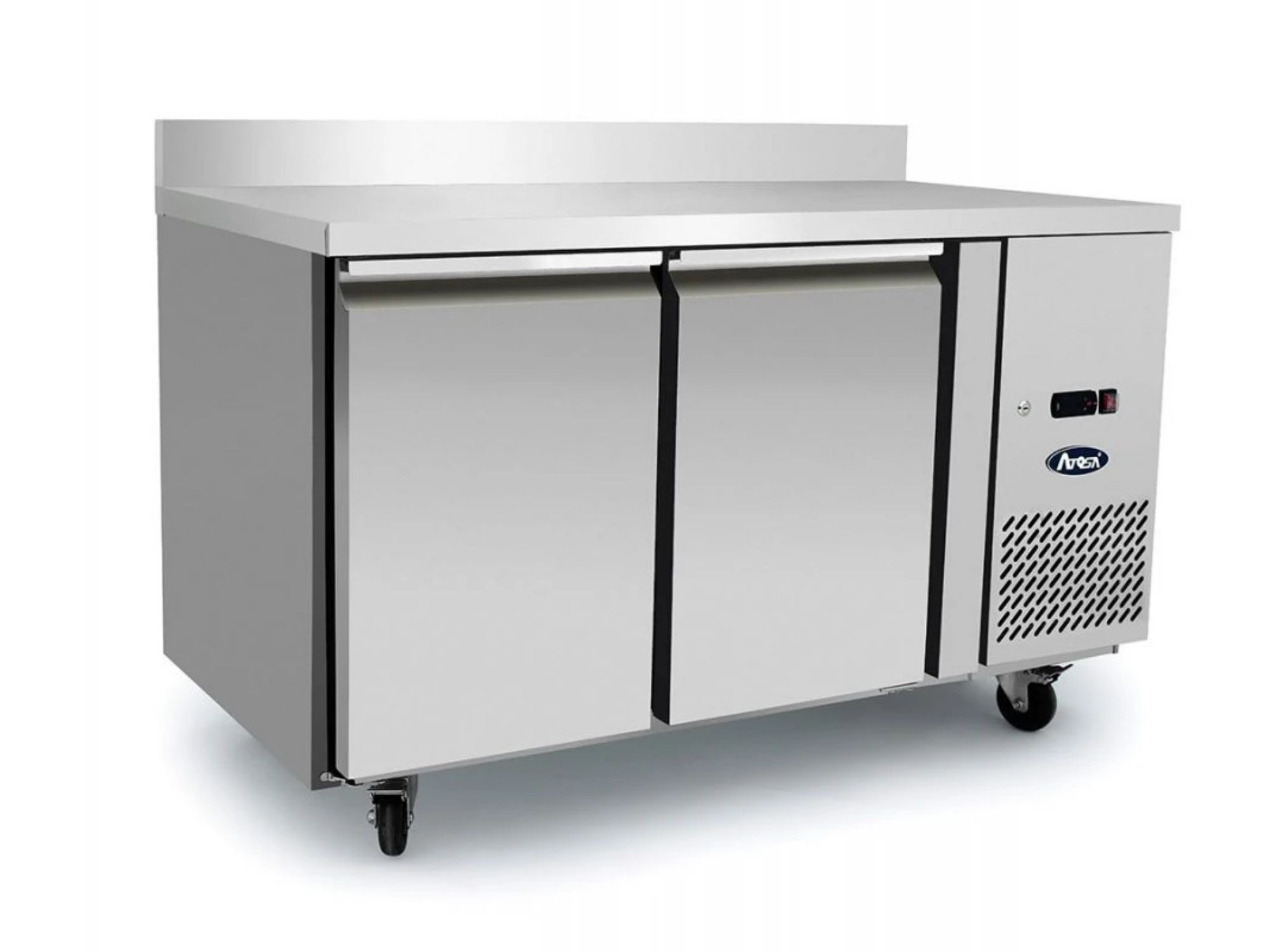 Picture of Atosa EPF3462HDSB 2 Door Preparation Counter Freezer with Splash Back, 280 Litres - EPF3462HDSB