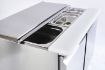 Picture of Sterling Pro Cobus SPU200SL 2 Door Hinged Lid & Chop Board Saladette Counter, 240 Litres - SPU200SL