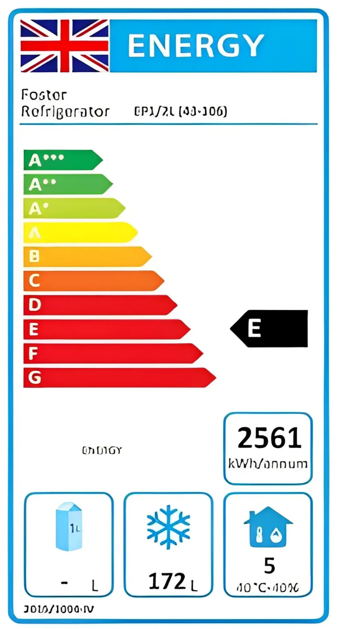 Picture of Foster EP1/2L/43-106 EcoPro G3 2 Door Freezer Counter, 280 Litres