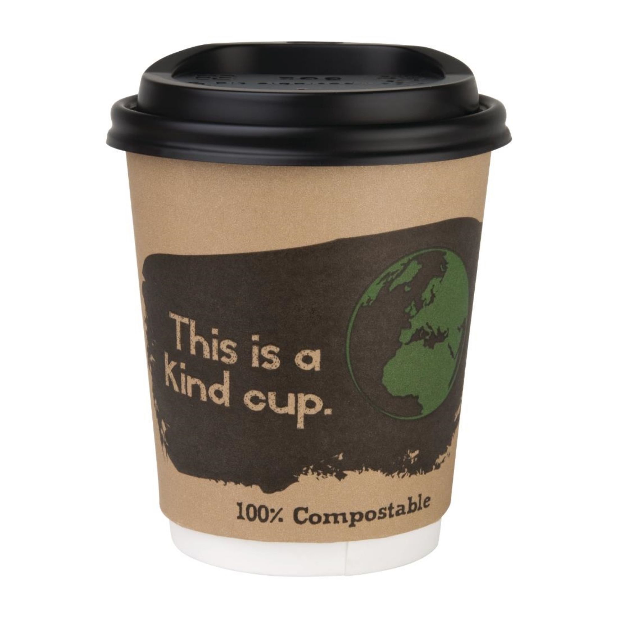 Picture of Fiesta Compostable Coffee Cup Lids 225ml / 8oz (Pack of 1000)