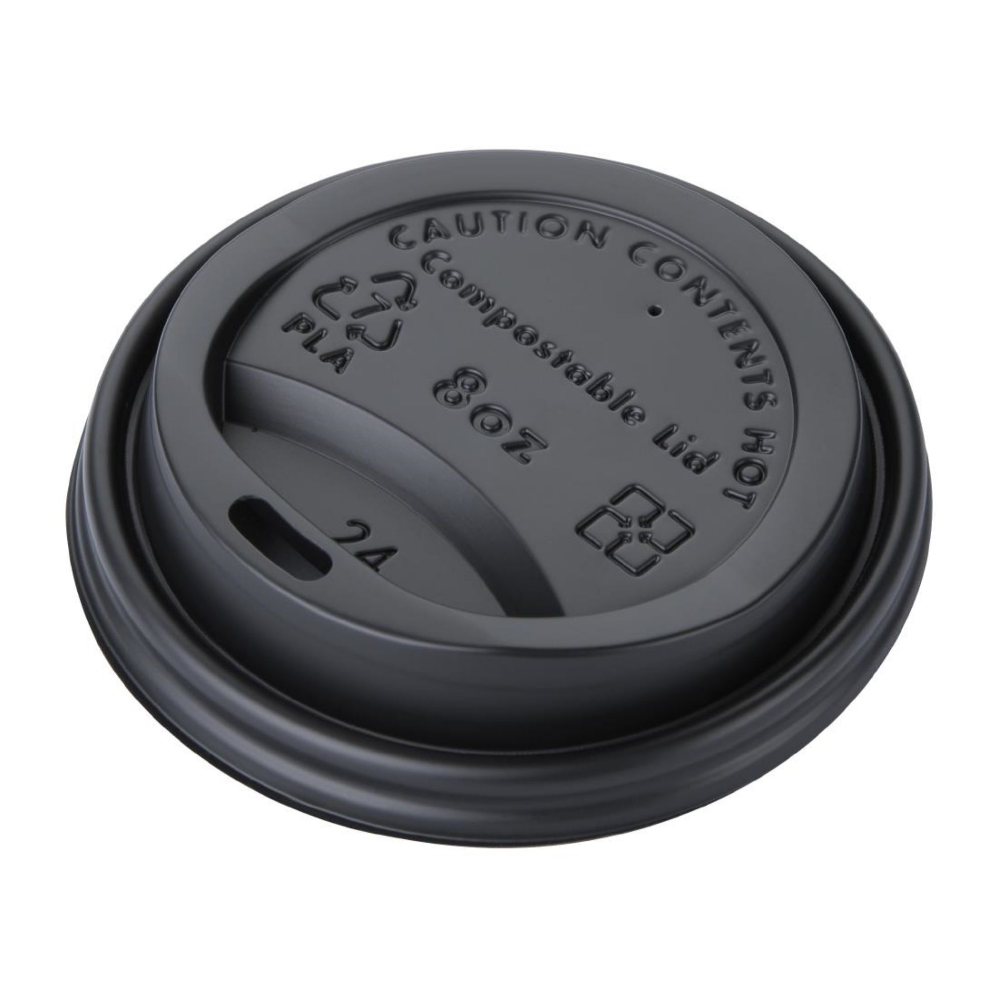 Picture of Fiesta Compostable Coffee Cup Lids 225ml / 8oz (Pack of 50)