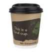 Picture of Fiesta Compostable Coffee Cup Lids 225ml / 8oz (Pack of 50) - DS054