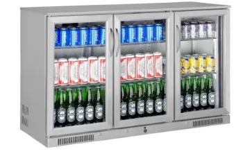 Picture of Sterling SP3HC-STS Stainless Steel Triple Door Bottle Cooler, 338 Litres