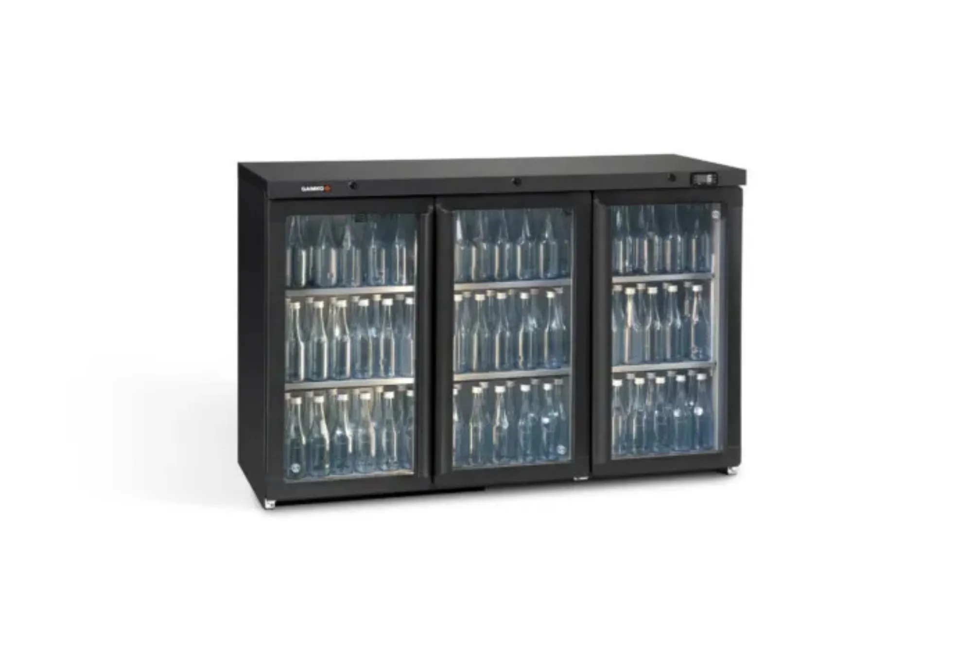 Picture of Gamko Maxiglass MG3/315G Hinged Triple Glass Door Undercounter Bottle Cooler 315 Litres - MG3-315G