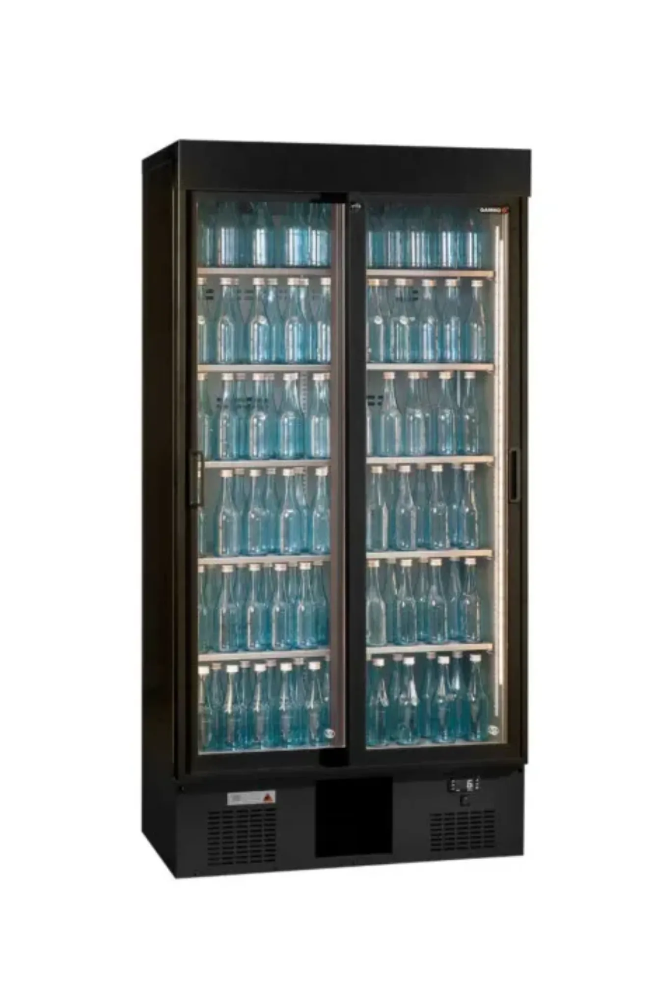 Picture of Gamko Maxiglass MG3/500SD Sliding Double Glass Door Upright Bottle Cooler 500 Litres - MG3-500SD