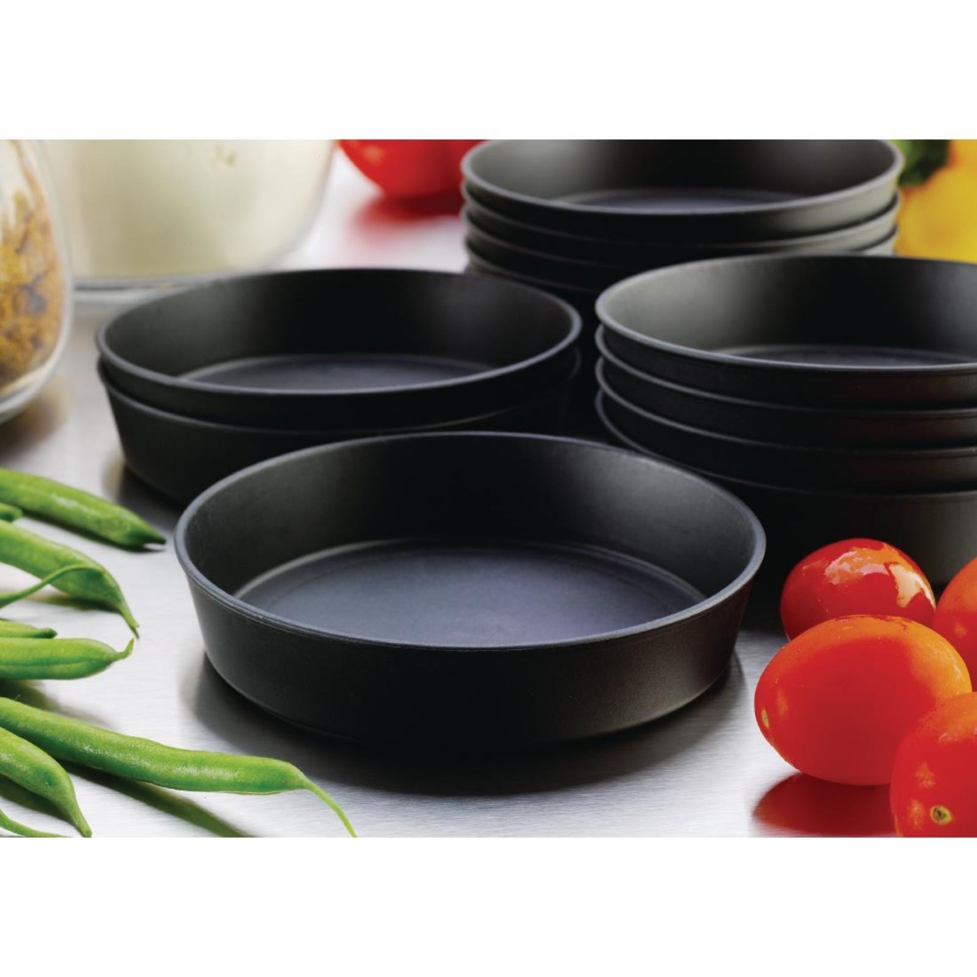 Picture of Matfer Bourgeat Exoglass Quiche Moulds 100mm (12 pack)