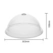 Picture of Olympia Kristallon Polycarbonate Domed Plate Cover Round 300mm - DP792