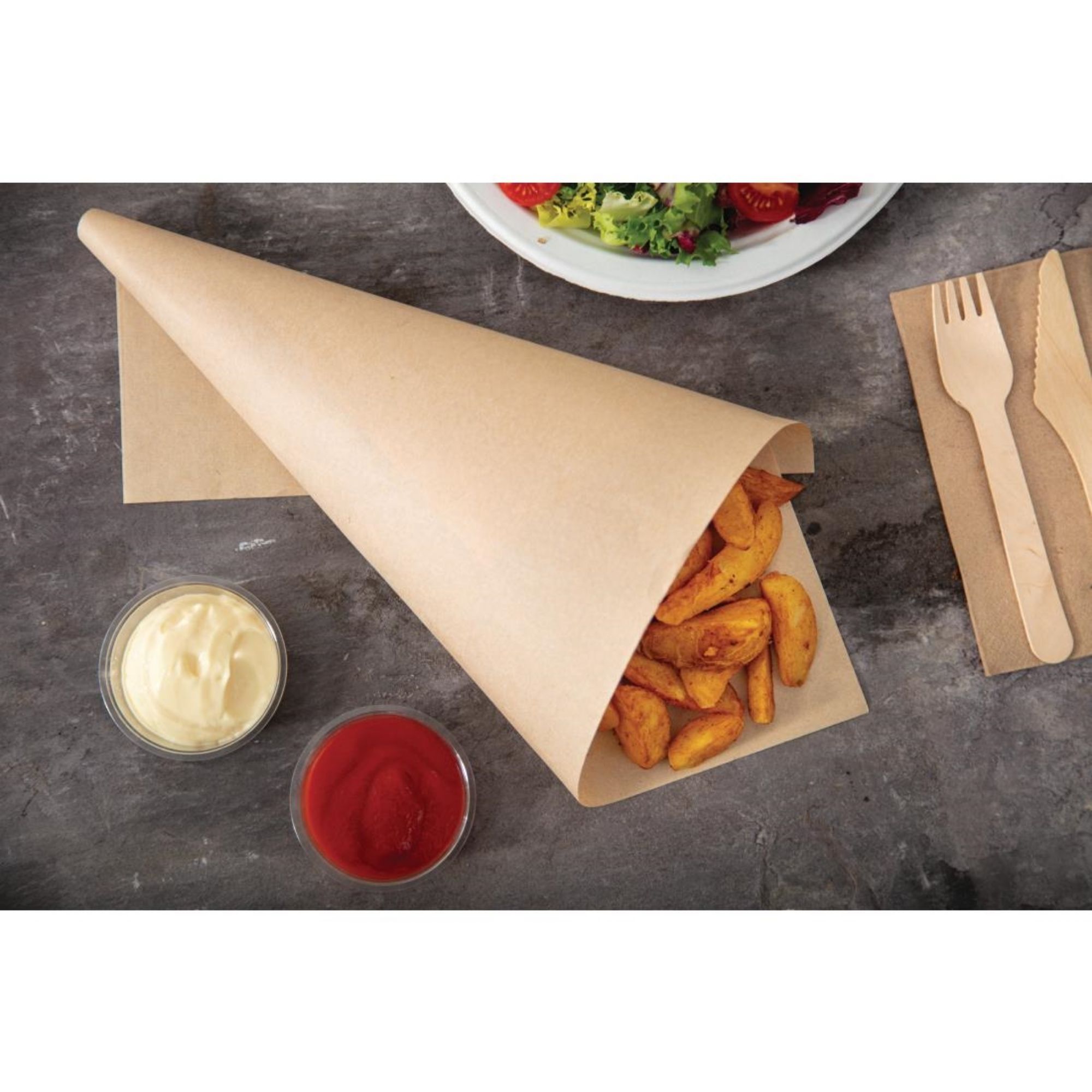 Picture of Vegware Compostable Unbleached Greaseproof Paper 380 x 275mm