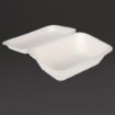 Picture of Fiesta Compostable Bagasse Hinged Food Containers 182mm - DW248