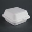 Picture of Fiesta Compostable Bagasse Burger Boxes with Bottom Ridges 153mm (Pack of 500) - DW247