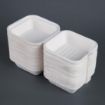 Picture of Fiesta Compostable Bagasse Burger Boxes with Bottom Ridges 153mm (Pack of 500) - DW247