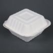 Picture of Fiesta Compostable Bagasse Burger Boxes with Side Ridges 152mm (Pack of 500) - DW246