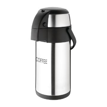 Picture of Olympia Pump Action Airpot Etched 'Coffee' 3Ltr