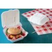 Picture of Fiesta Compostable Bagasse Burger Boxes with Side Ridges 152mm (Pack of 500) - DW246