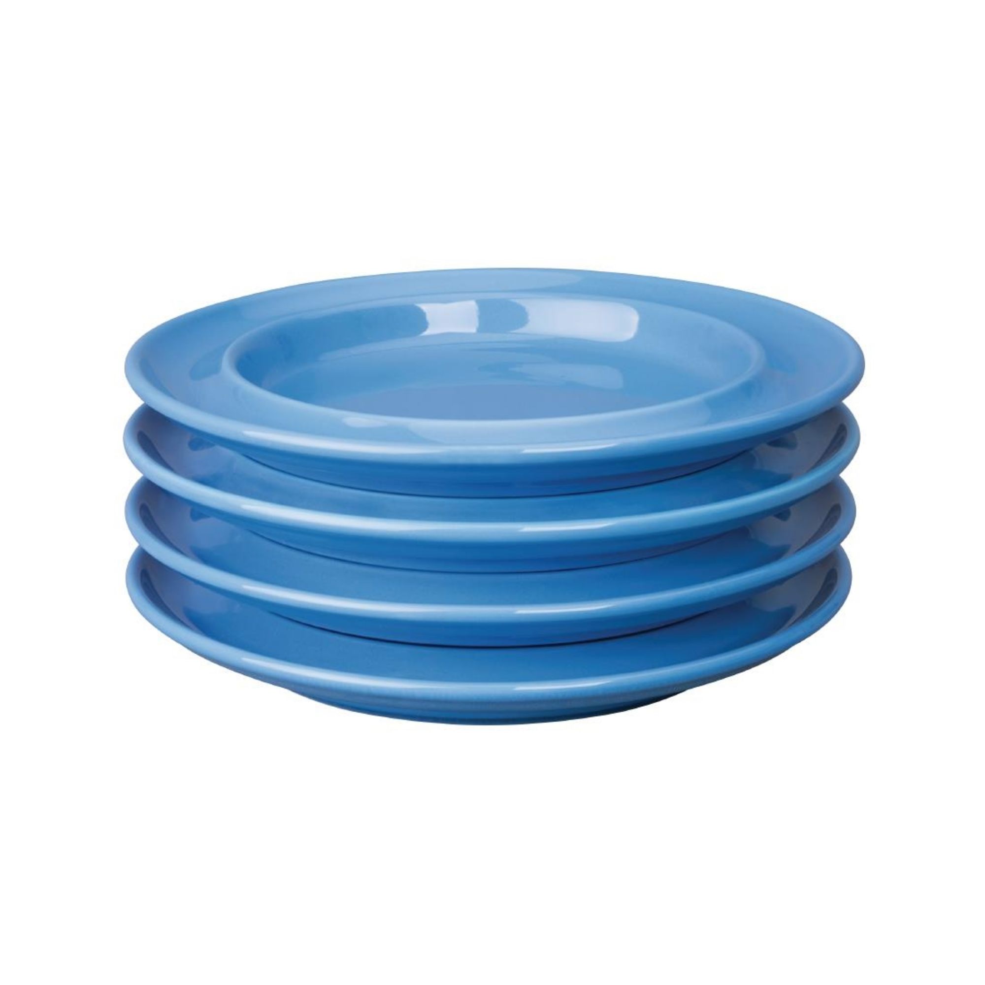 Picture of Olympia Heritage Raised Rim Plates Blue 203mm (Pack of 4)