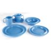 Picture of Olympia Heritage Raised Rim Plates Blue 203mm (Pack of 4) - DW140