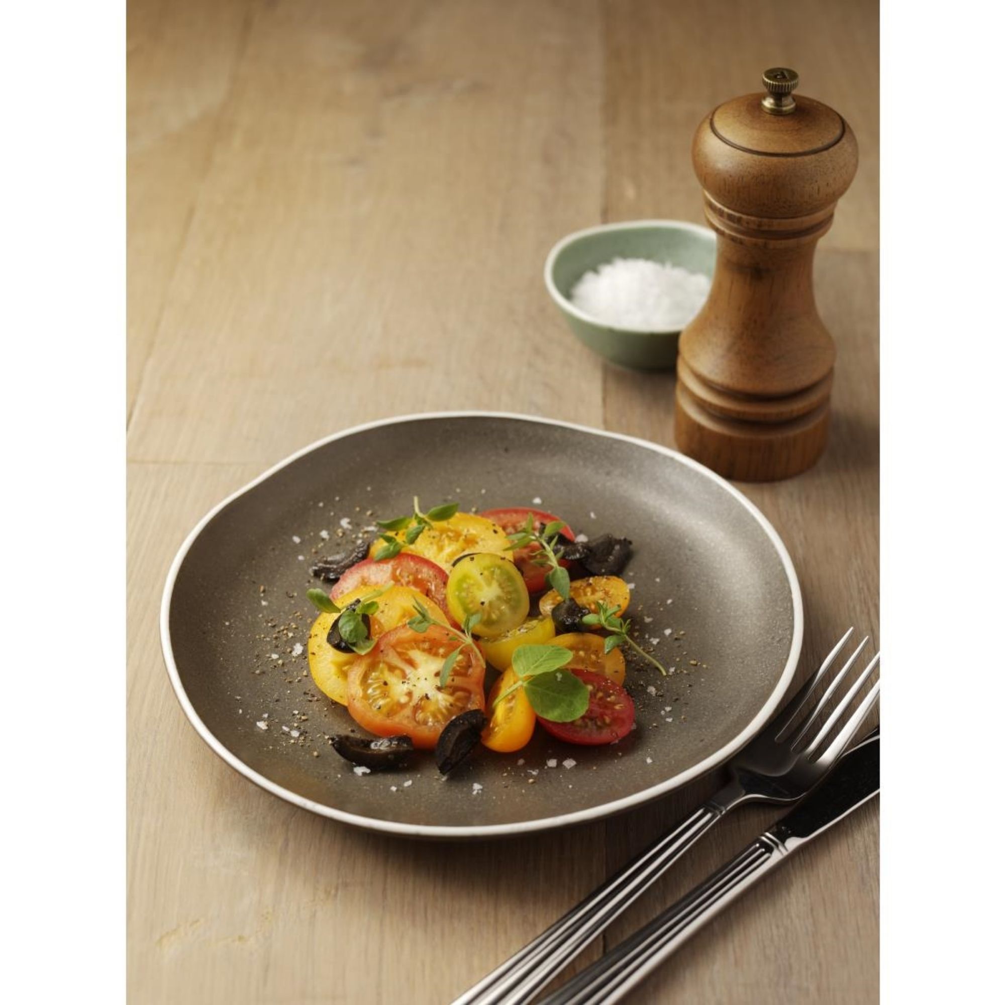 Picture of Olympia Chia Plates Charcoal 270mm (Pack of 6)