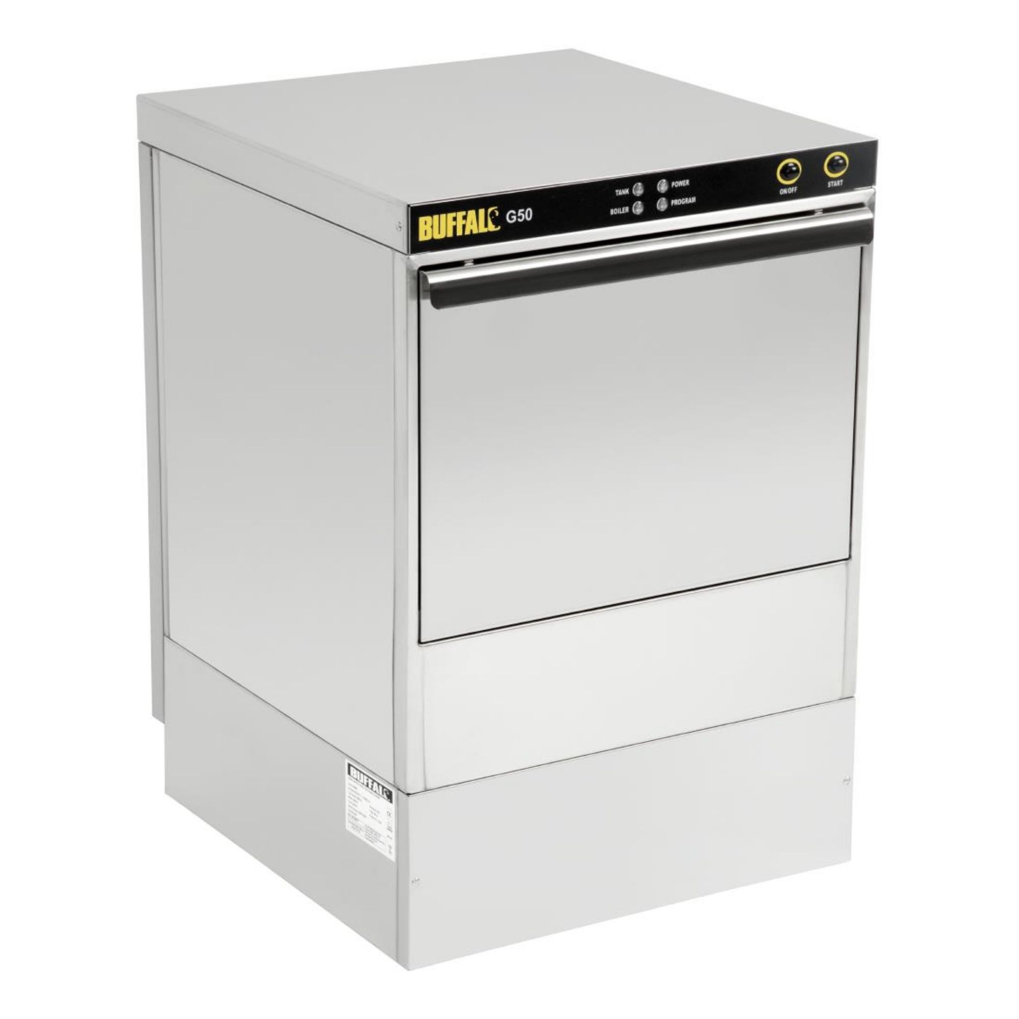 Picture of Buffalo Undercounter Glasswasher with Drain Pump 500x500mm Baskets
