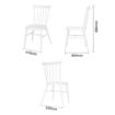 Picture of Bolero Windsor Aluminium White Chairs White (Pack of 4) - DP718