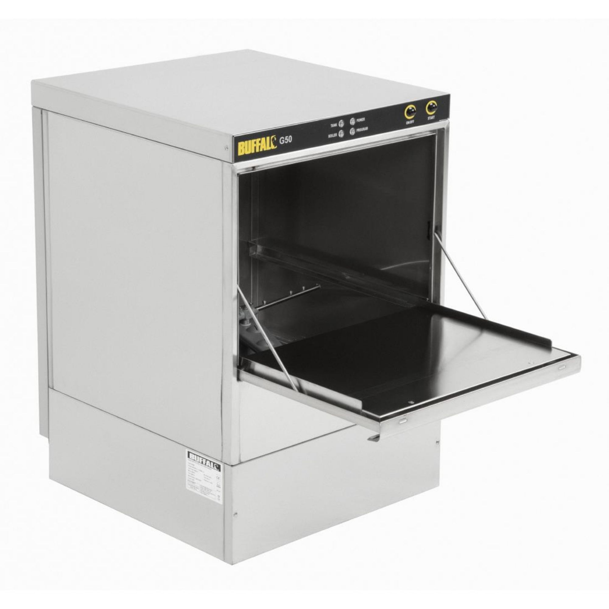 Picture of Buffalo Undercounter Glasswasher with Drain Pump 500x500mm Baskets