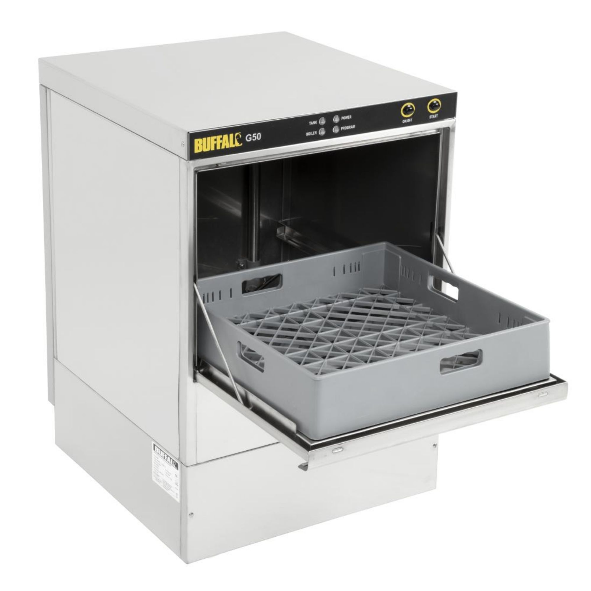 Picture of Buffalo Undercounter Glasswasher with Drain Pump 500x500mm Baskets