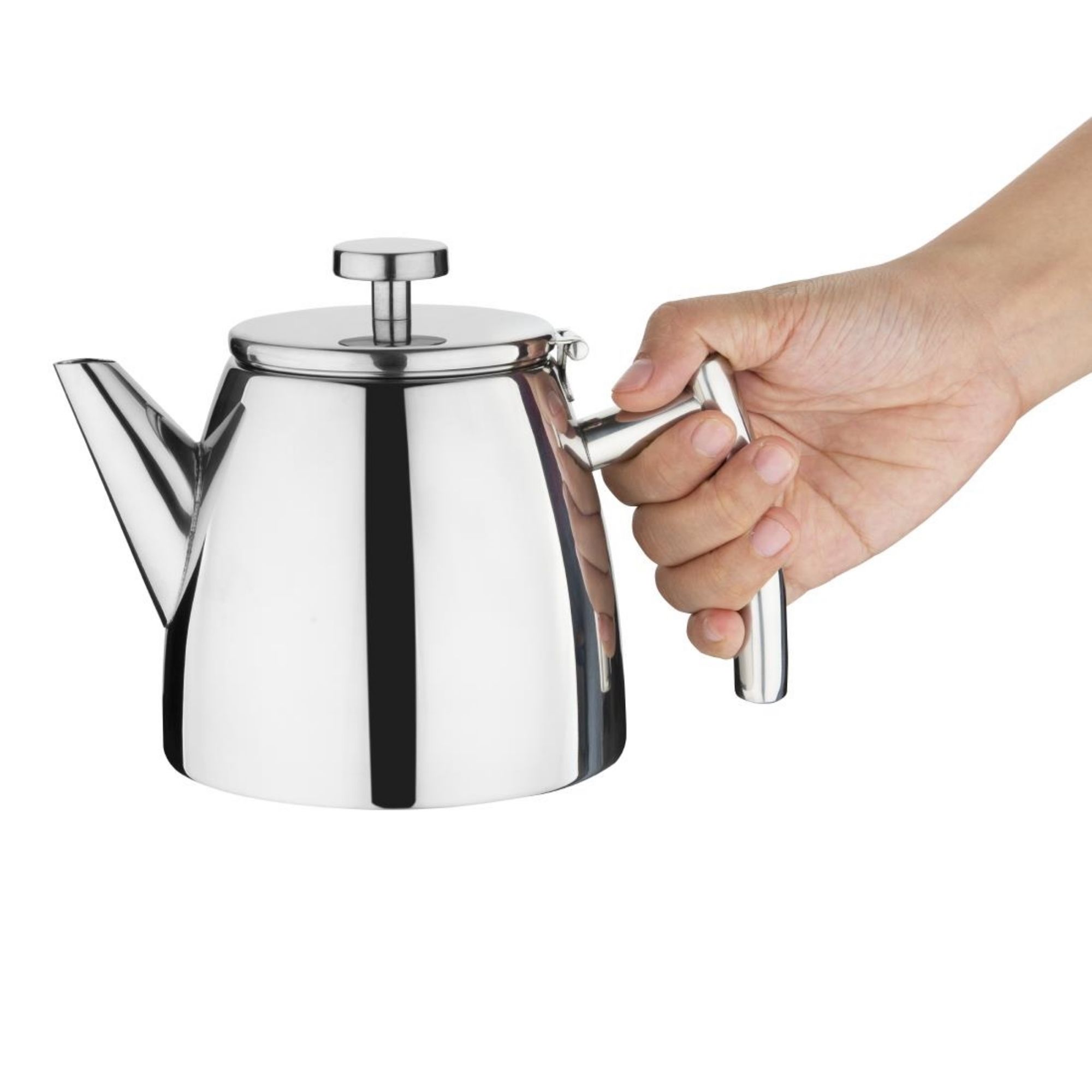 Picture of Olympia Conical Insulated Stainless Steel Teapot with Filter 600ml