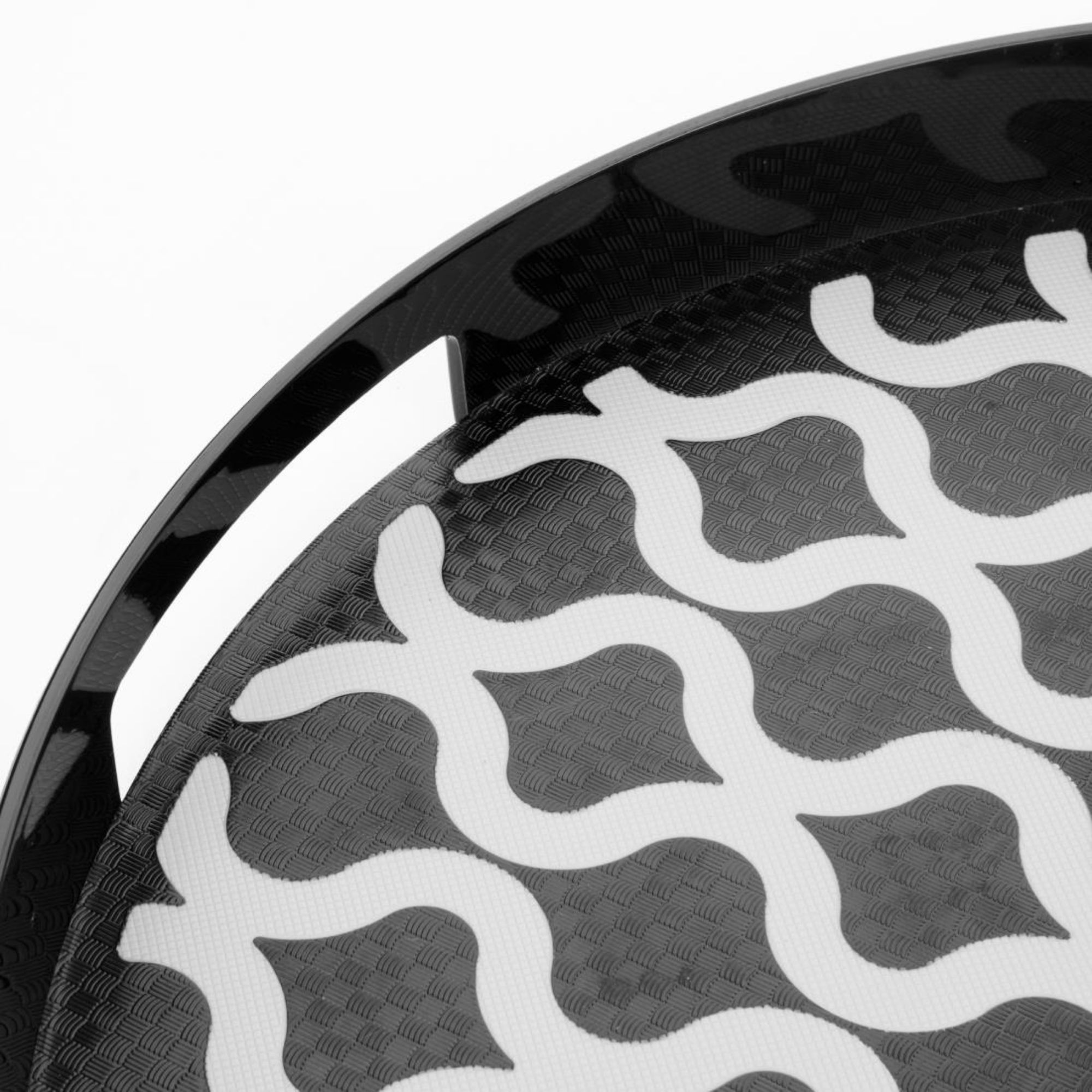 Picture of Olympia Kristallon Polycarbonate Round Non Slip Tray with Handles 300mm